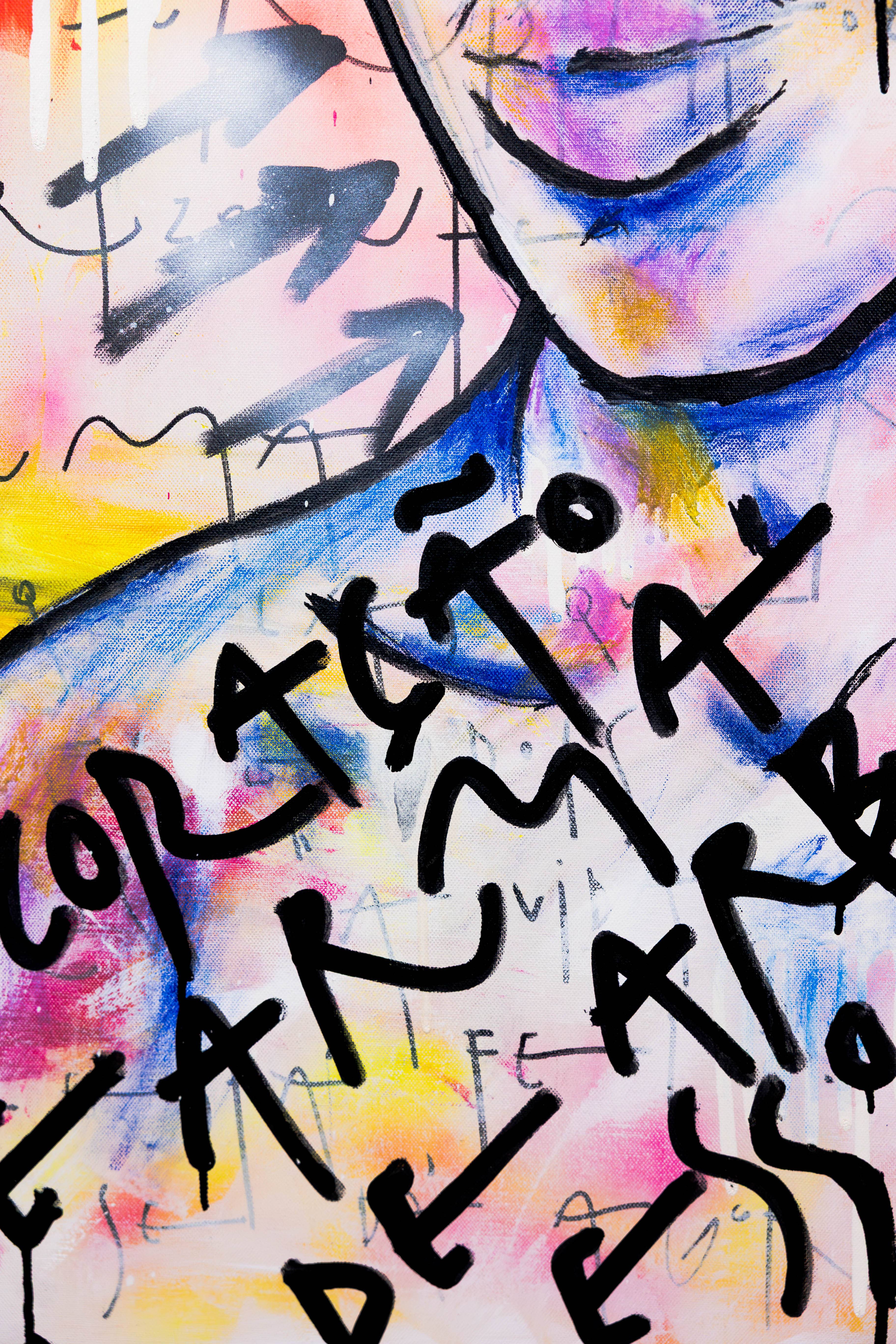 Coração É Arma De Arremesso Modern Painting Elisa Rezende - Subjektiv.art