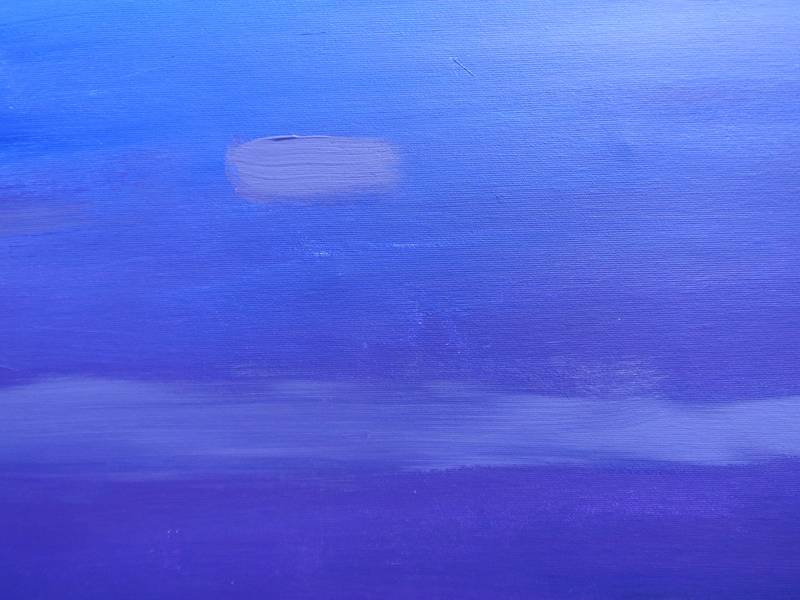 "Moon landscape" Expressive and gestural Painting Yehor Dulin - Subjektiv.art