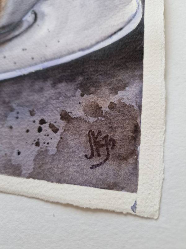 Morning aroma of the old city Expressive and gestural Painting Olena Yemelianova - Subjektiv.art