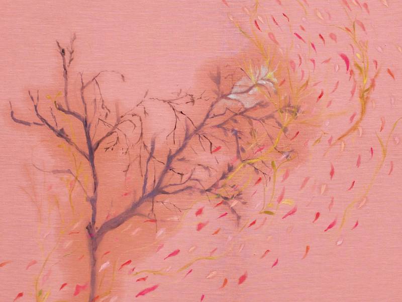 Dois anónimos ovários I // Two anonymous ovaries I Abstract Painting sofia martins - Subjektiv.art