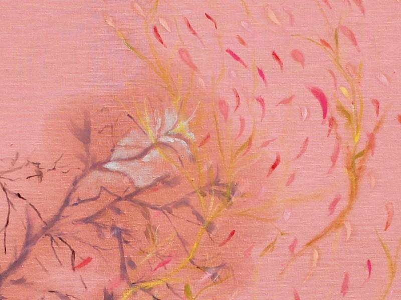 Dois anónimos ovários I // Two anonymous ovaries I Abstract Painting sofia martins - Subjektiv.art