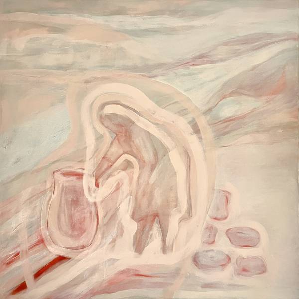 Lavagem dos cântaros (washing the clay pots) Fine Art Painting Maria R Saunders - Subjektiv.art