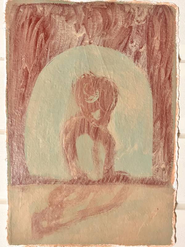 Resting Fine Art Painting Maria R Saunders - Subjektiv.art