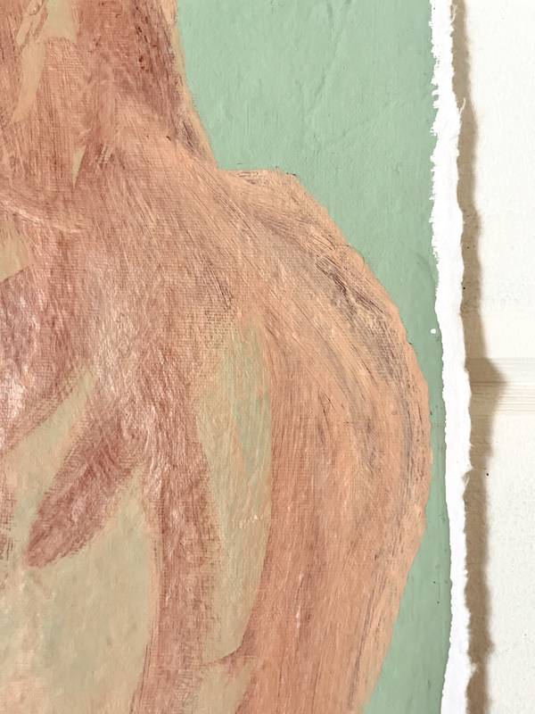 A Mulher e o Vento V (Woman and the Wind V) Fine Art Painting Maria R Saunders - Subjektiv.art