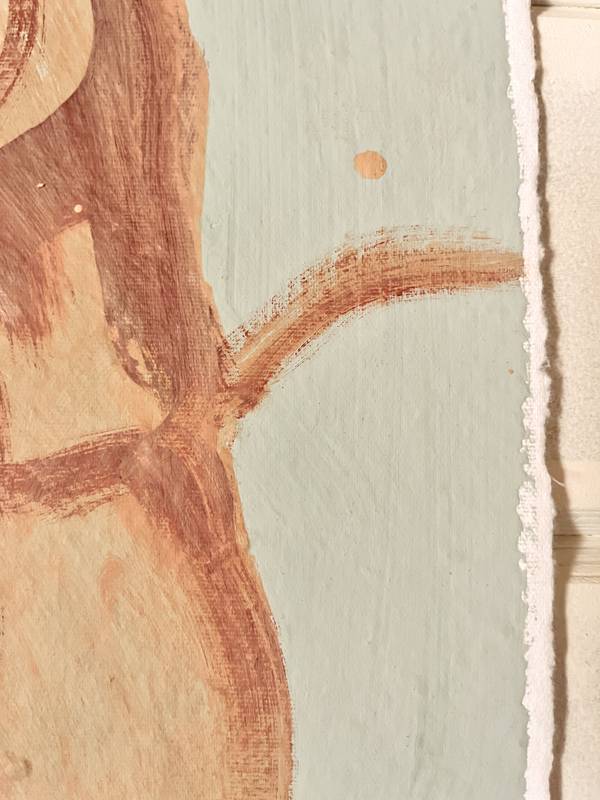 A Mulher e o Vento VI (Woman and the Wind VI) Fine Art Painting Maria R Saunders - Subjektiv.art