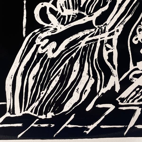 Mulher em Casa (Woman at Home) Unspecified Engraving Maria R Saunders - Subjektiv.art