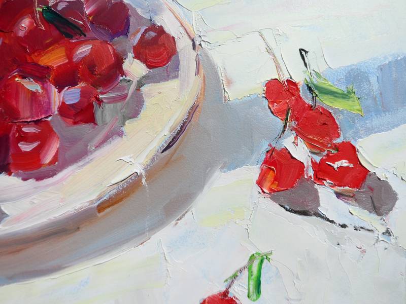 Cherry Fine Art Painting Yehor Dulin - Subjektiv.art