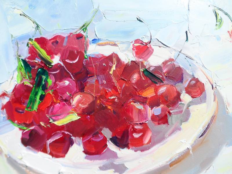 Cherry Fine Art Painting Yehor Dulin - Subjektiv.art