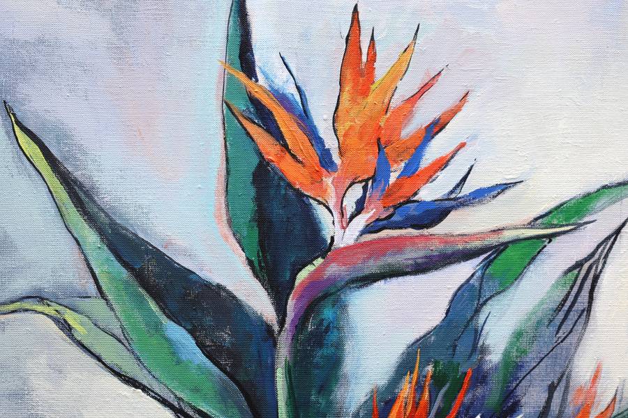 Strelitzia  Impressionistic Painting Artem Andreichuk - Subjektiv.art