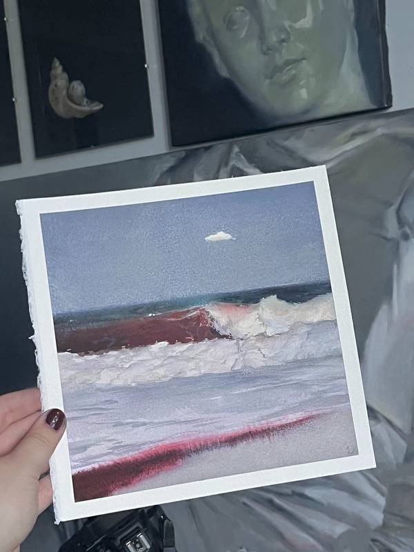 "That Day, Sea Tasted Like Metal", 2025 Fine Art Painting Yuliia Holub - Subjektiv.art