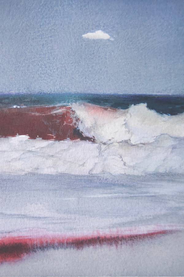 "That Day, Sea Tasted Like Metal", 2025 Fine Art Painting Yuliia Holub - Subjektiv.art