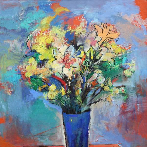 Bouquet  of flowers Impressionistic Painting Artem Andreichuk - Subjektiv.art