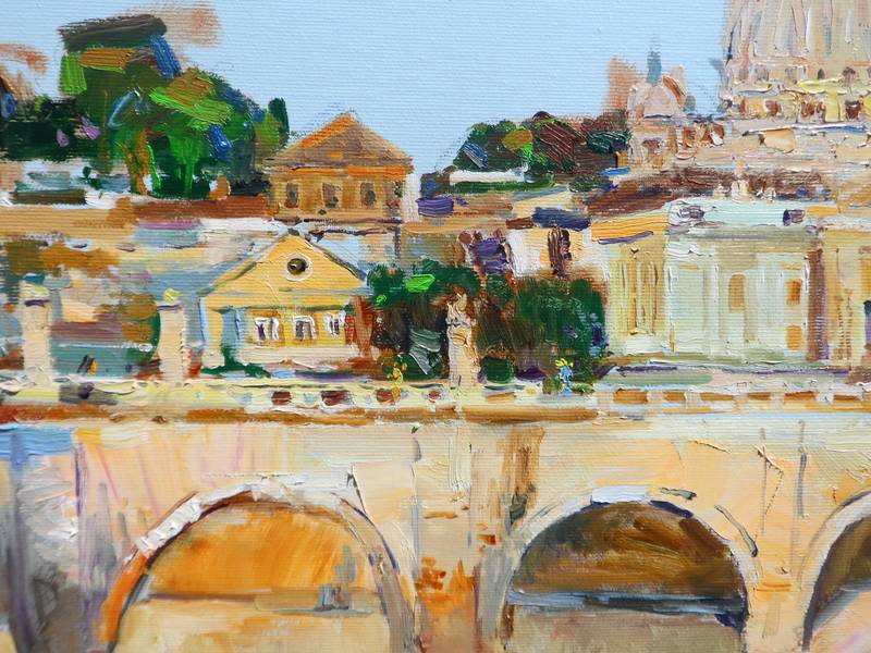 St. Peter's basilica Impressionistic Painting Yehor Dulin - Subjektiv.art