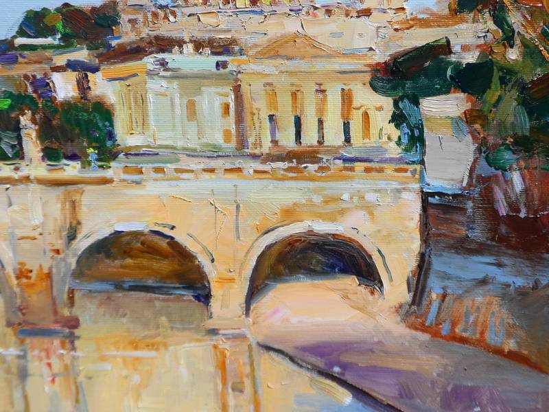 St. Peter's basilica Impressionistic Painting Yehor Dulin - Subjektiv.art