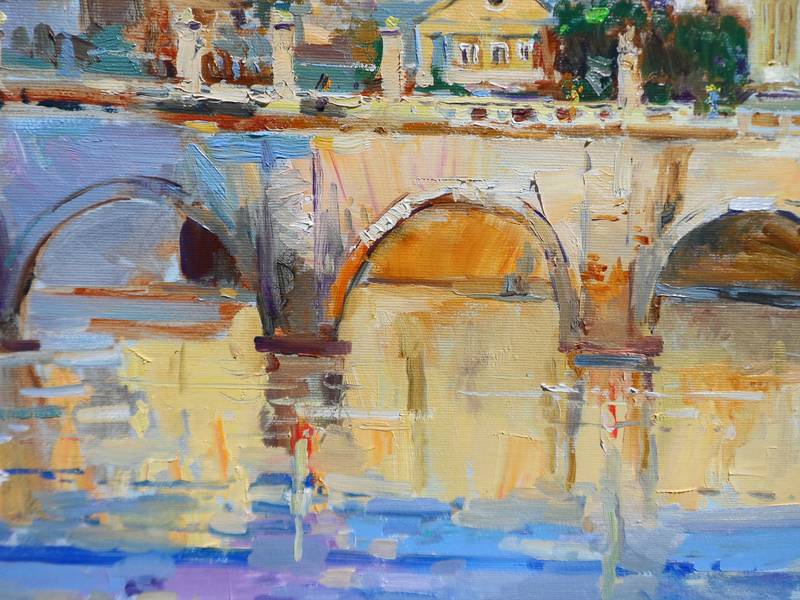 St. Peter's basilica Impressionistic Painting Yehor Dulin - Subjektiv.art