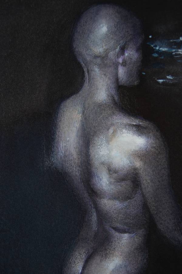 "Synthetic Flesh No.1", (2025) Surrealistic Painting Yuliia Holub - Subjektiv.art