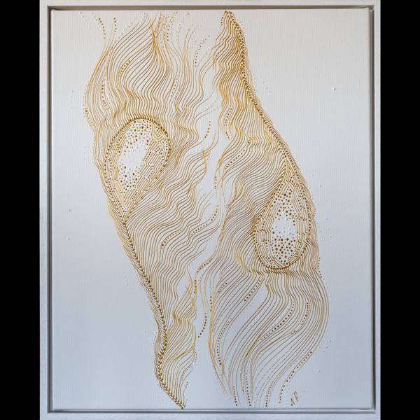 Soulmates Abstract Painting Natalia Revoniuk - Subjektiv.art