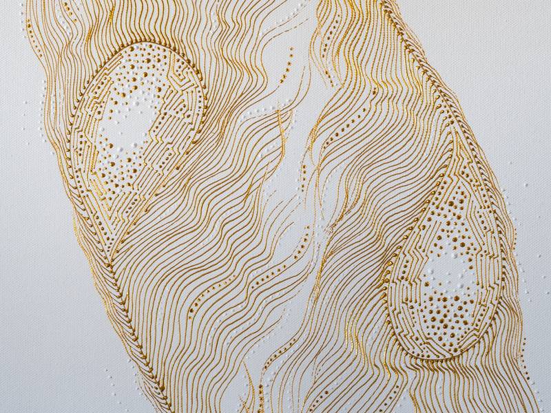 Soulmates Abstract Painting Natalia Revoniuk - Subjektiv.art