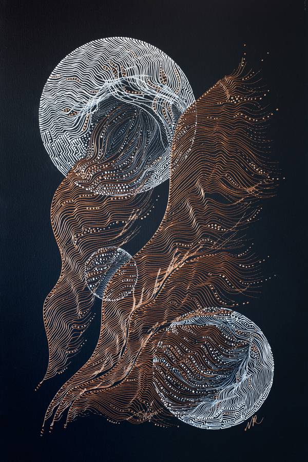 Flight Abstract Painting Natalia Revoniuk - Subjektiv.art