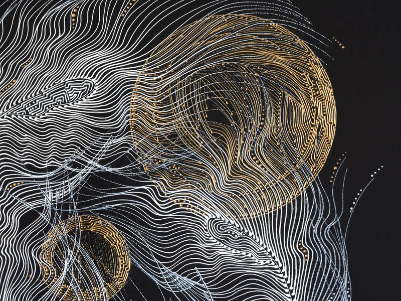 Here and Now Abstract Painting Natalia Revoniuk - Subjektiv.art