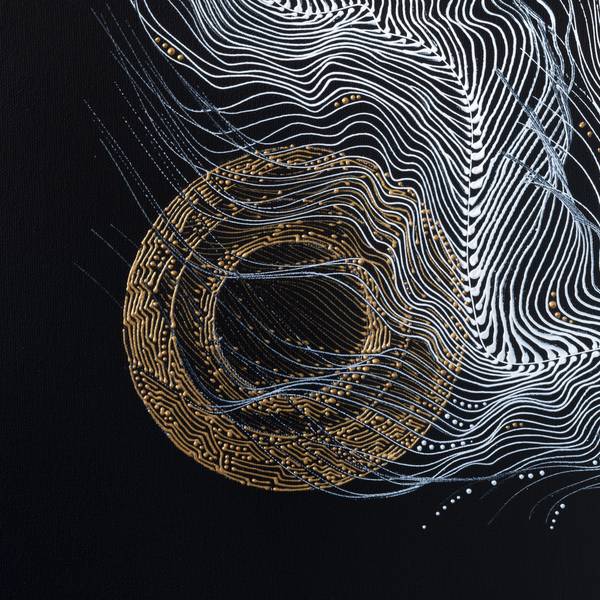 Here and Now Abstract Painting Natalia Revoniuk - Subjektiv.art