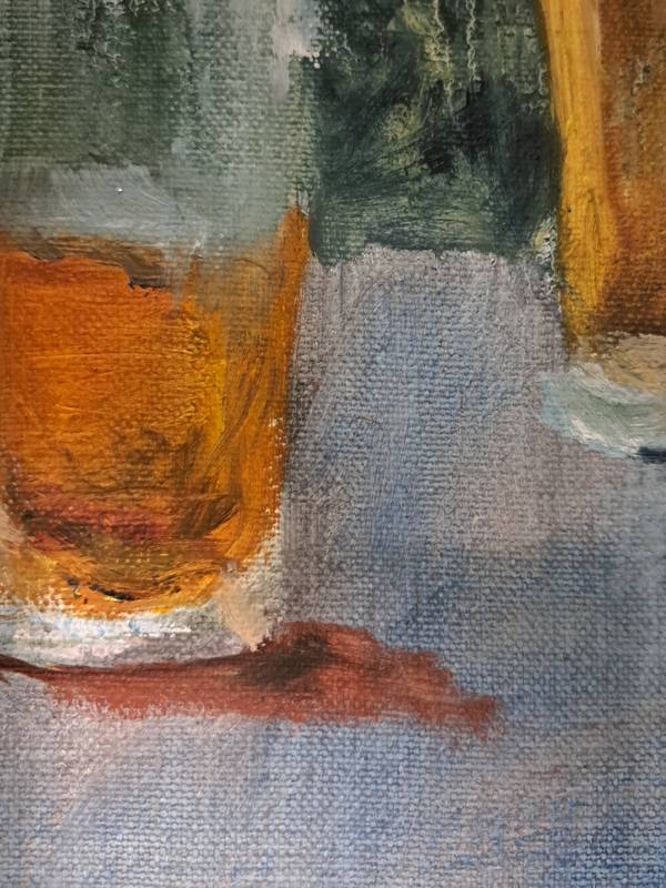 Three glasses of beer Expressive and gestural Painting Oleksandr Topchyi - Subjektiv.art