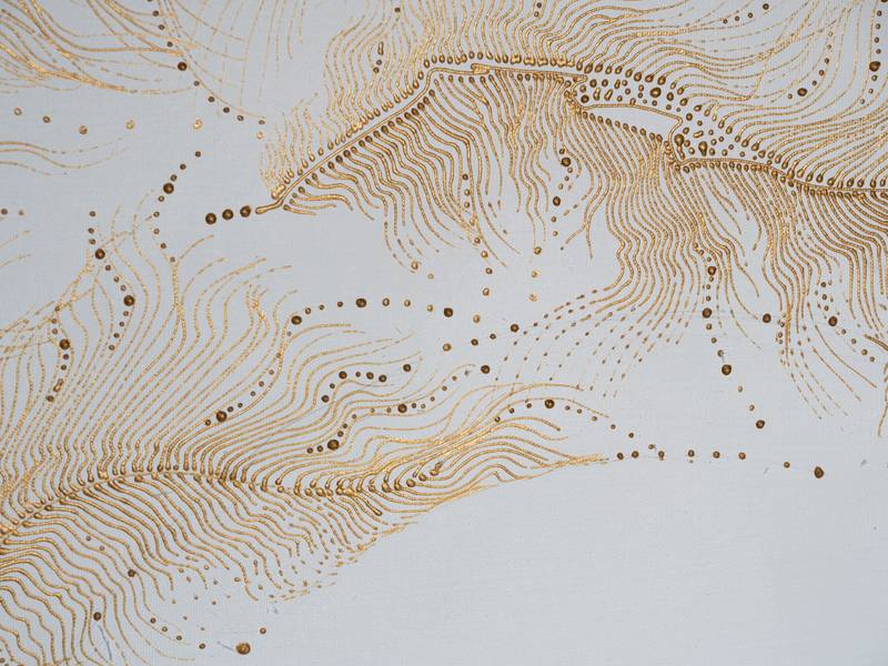 The Song of the Soul Abstract Painting Natalia Revoniuk - Subjektiv.art