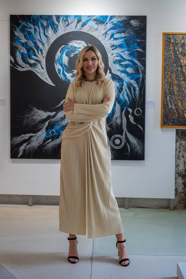 Language of the Universe Abstract Painting Natalia Revoniuk - Subjektiv.art