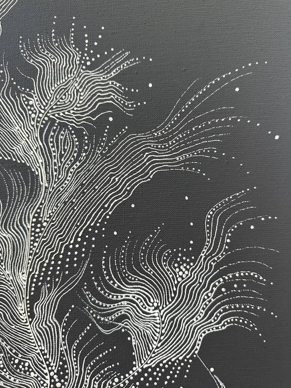 Tree of Your Power Abstract Painting Natalia Revoniuk - Subjektiv.art