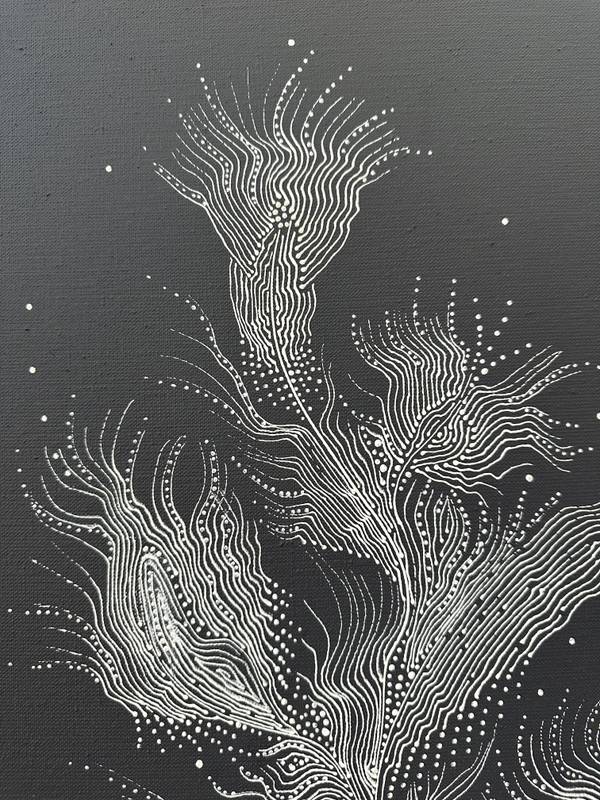 Tree of Your Power Abstract Painting Natalia Revoniuk - Subjektiv.art