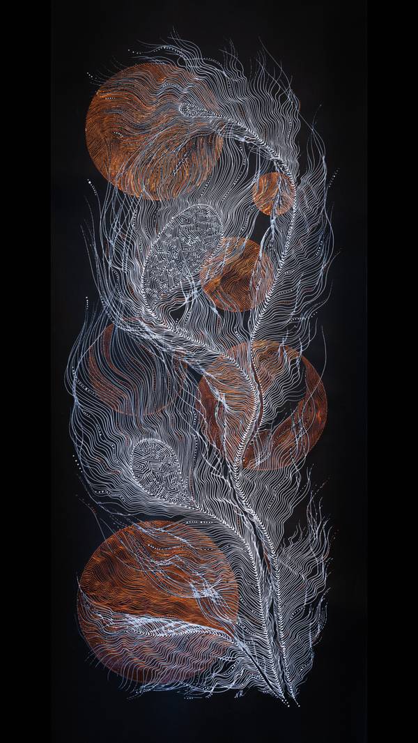 The Frequency of Joy Abstract Painting Natalia Revoniuk - Subjektiv.art