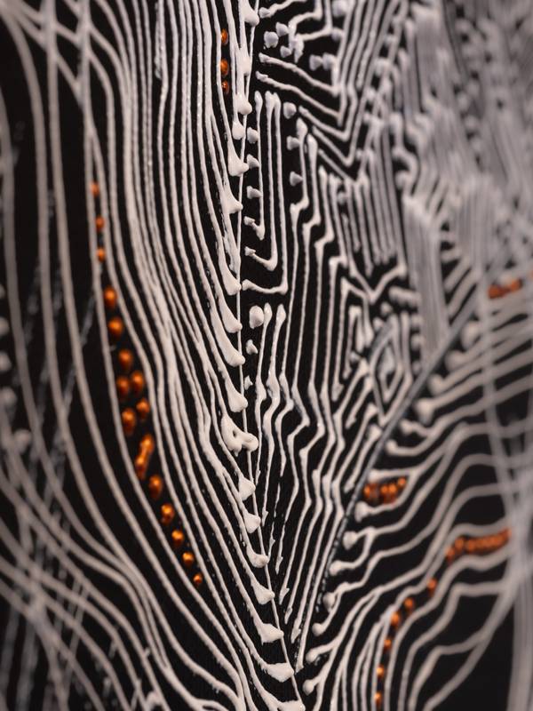 The Frequency of Joy Abstract Painting Natalia Revoniuk - Subjektiv.art