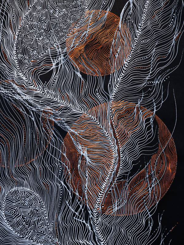 The Frequency of Joy Abstract Painting Natalia Revoniuk - Subjektiv.art