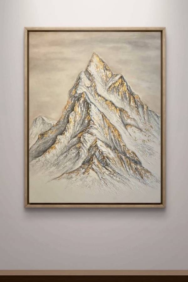 Touch of the Sky Abstract Painting Yuliia Kiselova - Subjektiv.art