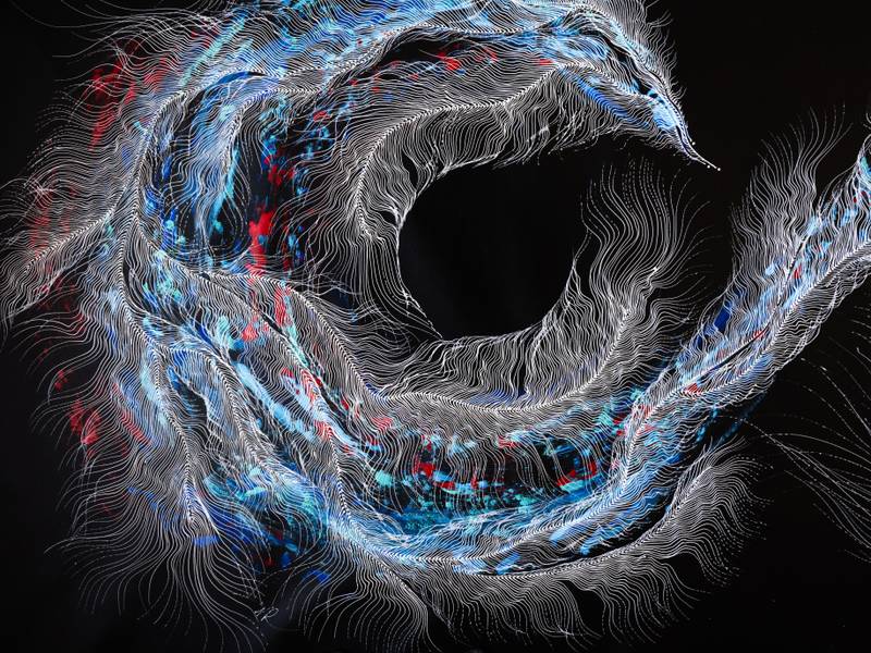 Love of the Universe Abstract Painting Natalia Revoniuk - Subjektiv.art