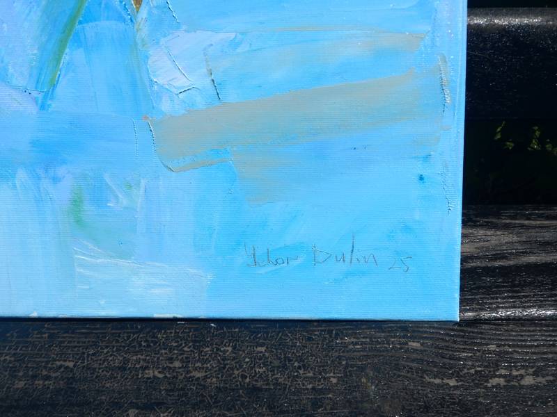 Bouquet flowers Expressive and gestural Painting Yehor Dulin - Subjektiv.art