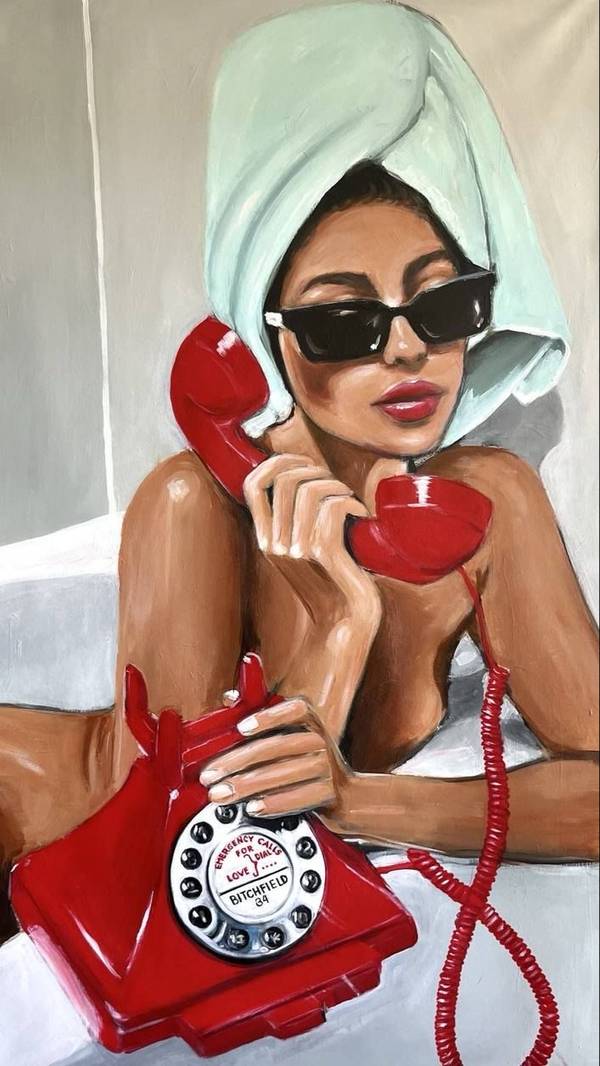 Love calls Modern Painting Emily David - Subjektiv.art