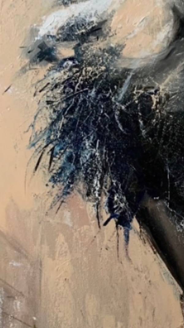 Lion Impressionistic Painting Iryna Mytkovska - Subjektiv.art