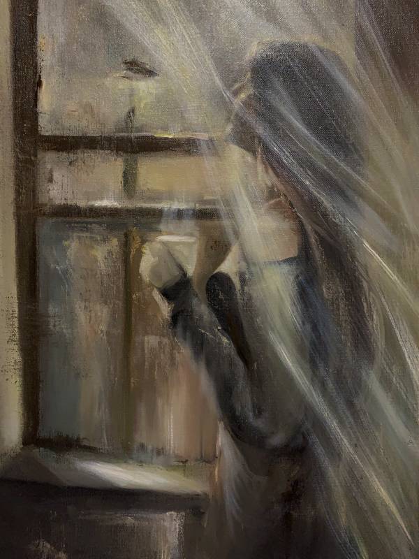 Dream coffee Fine Art Painting Iryna Mytkovska - Subjektiv.art