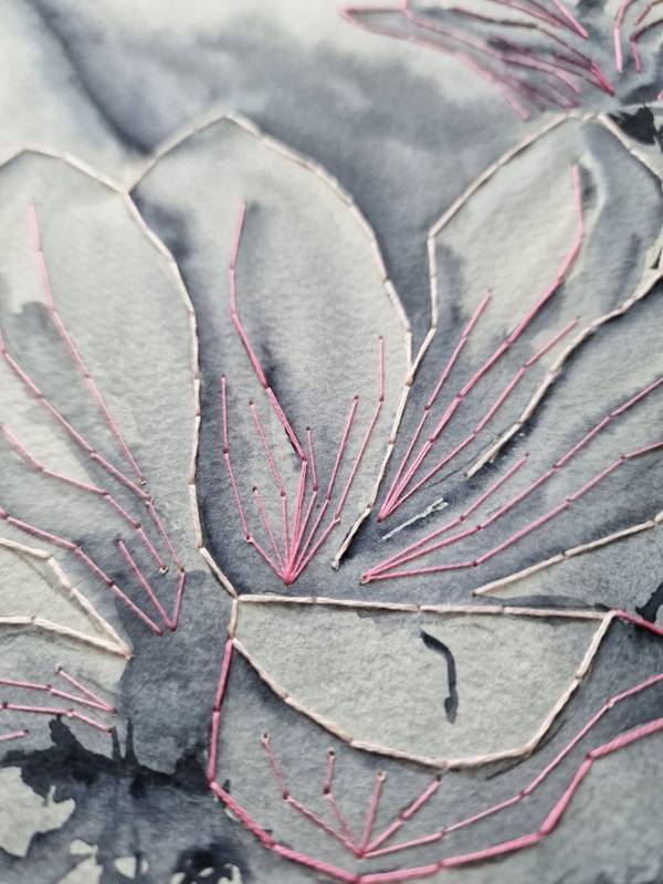 Installation of silence Expressive and gestural Painting Olena Yemelianova - Subjektiv.art