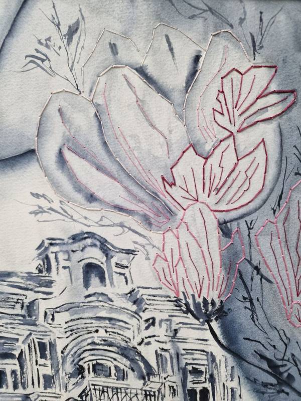 Installation of silence Expressive and gestural Painting Olena Yemelianova - Subjektiv.art