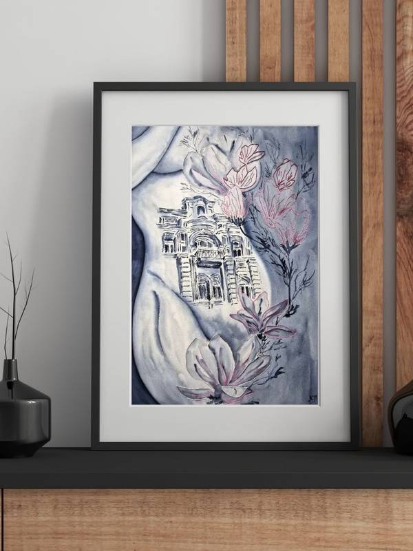 Installation of silence Expressive and gestural Painting Olena Yemelianova - Subjektiv.art