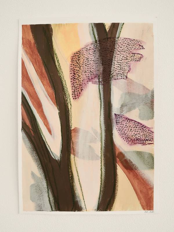 Mist in the Forest  Fine Art Drawing Sacha van Eerten - Subjektiv.art