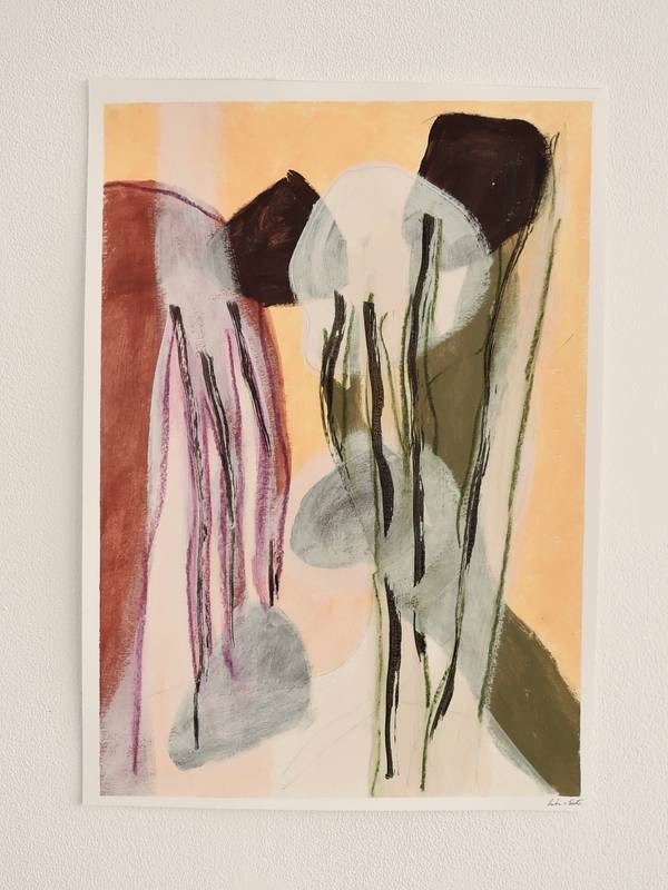 Mist in the forest Fine Art Drawing Sacha van Eerten - Subjektiv.art