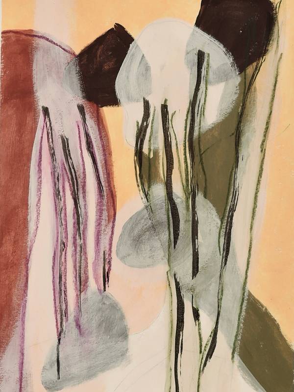 Mist in the forest Fine Art Drawing Sacha van Eerten - Subjektiv.art