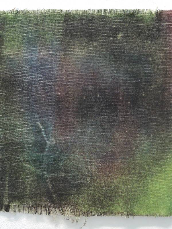 The stain breathes (insects inside wood) Abstract Painting Caro de Valk - Subjektiv.art