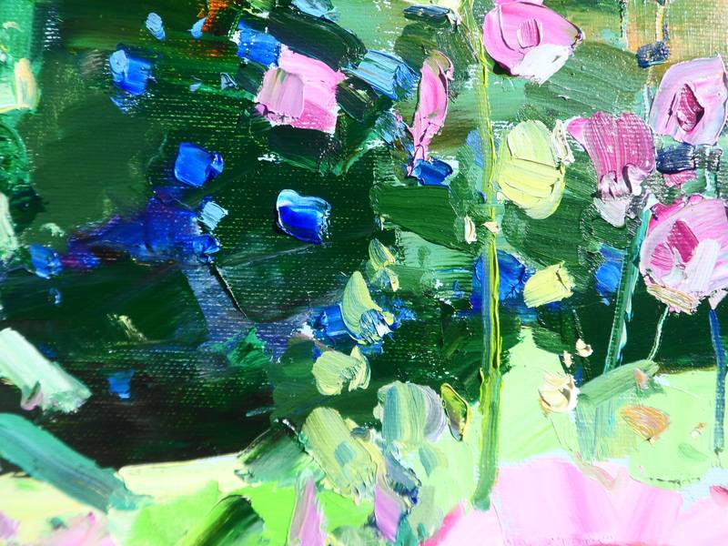 Mallows Expressive and gestural Painting Yehor Dulin - Subjektiv.art