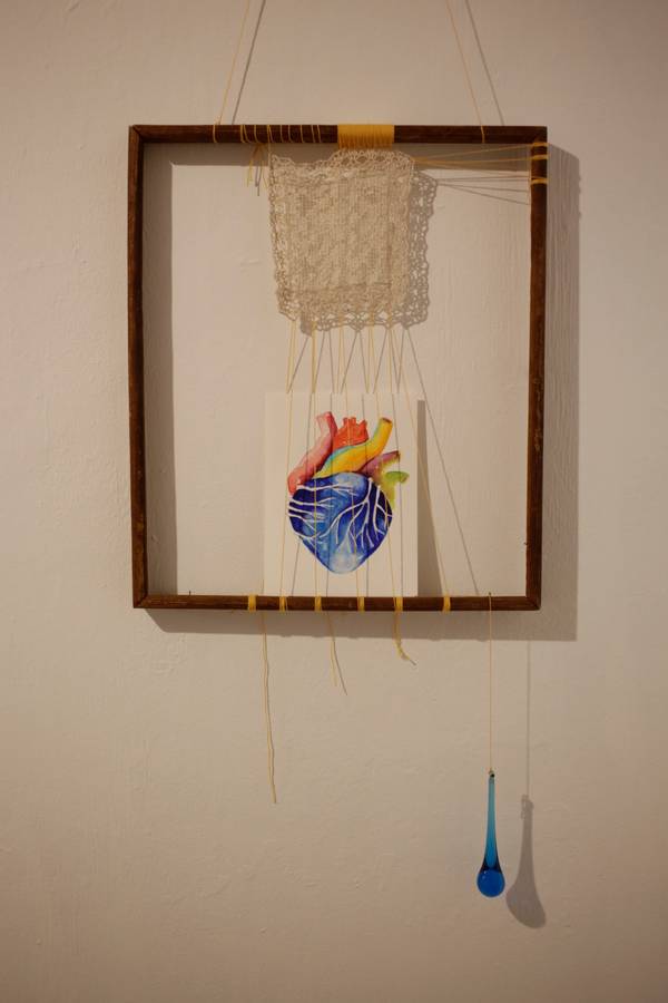 two swallows Unspecified Mixed media Sophie Vitovec - Subjektiv.art
