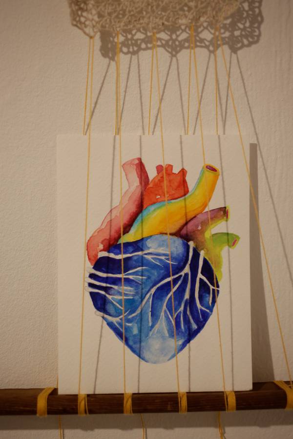 two swallows Unspecified Mixed media Sophie Vitovec - Subjektiv.art