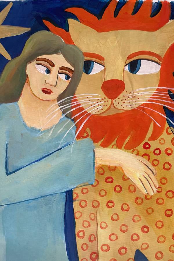Wild Tenderness Fine Art Painting Oksana Fedchyshyn - Subjektiv.art